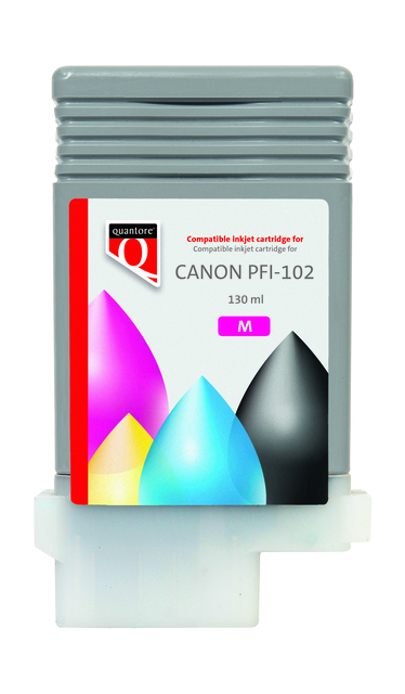 Inktcartridge Quantore Canon PFI-102 rood