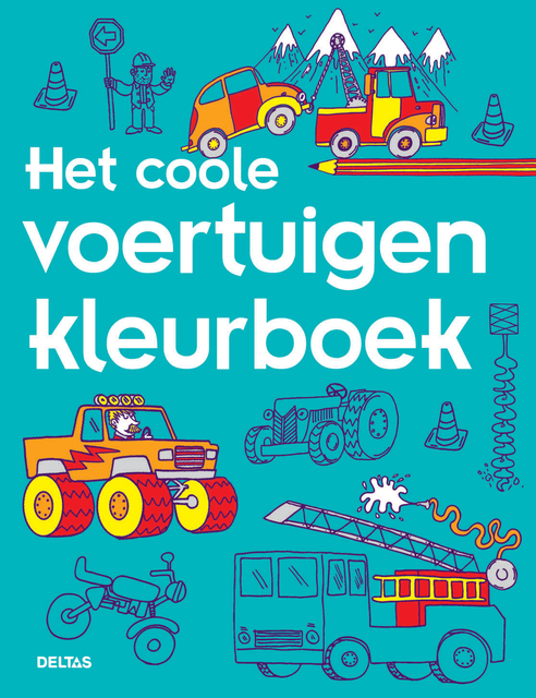 Kleurboek Deltas Het coole voertuigen kleurboek