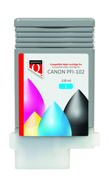 Inktcartridge Quantore Canon PFI-102 blauw