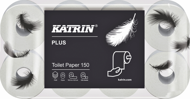 Toiletpapier Katrin 13241 Plus 150 4laags 48rollen